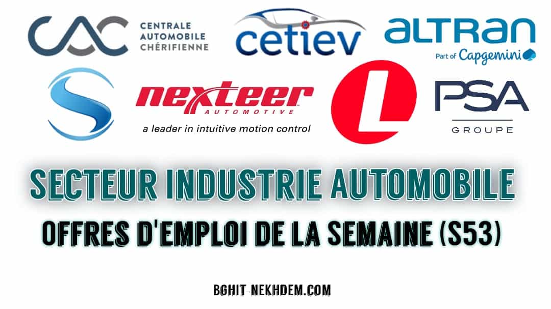 Offres d'emploi automobile